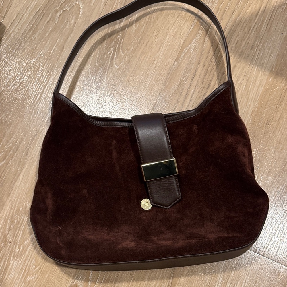 Jcrew Women’s Dark Brown Suede Shoulder Bag